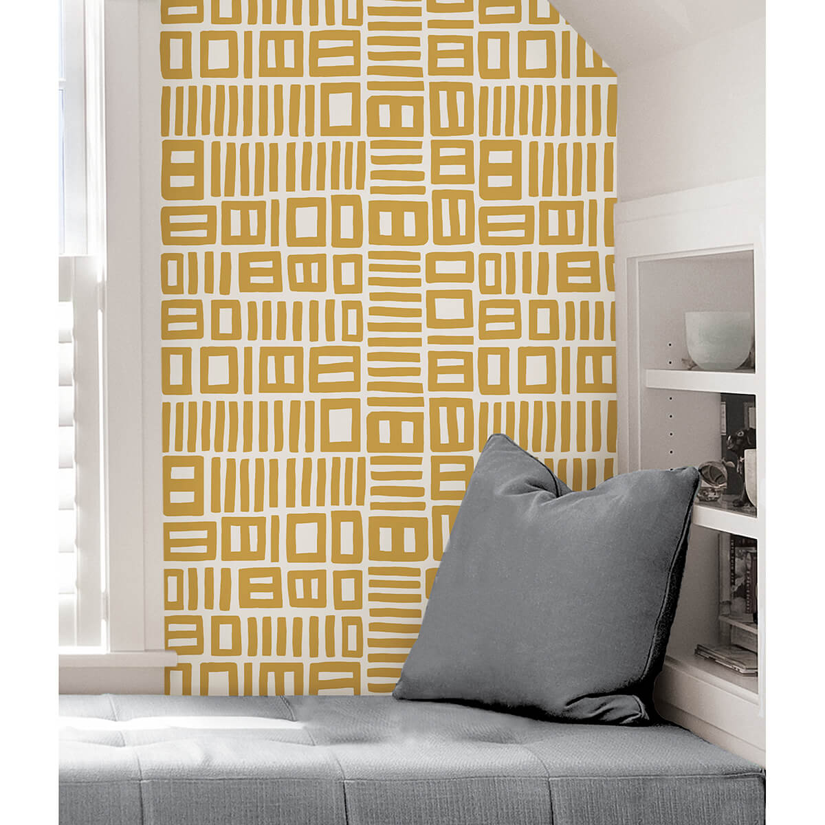 yellow-traverse-peel-and-stick-wallpaper-york-wallcoverings-bps4056 - York Wallcoverings Wallpaper
