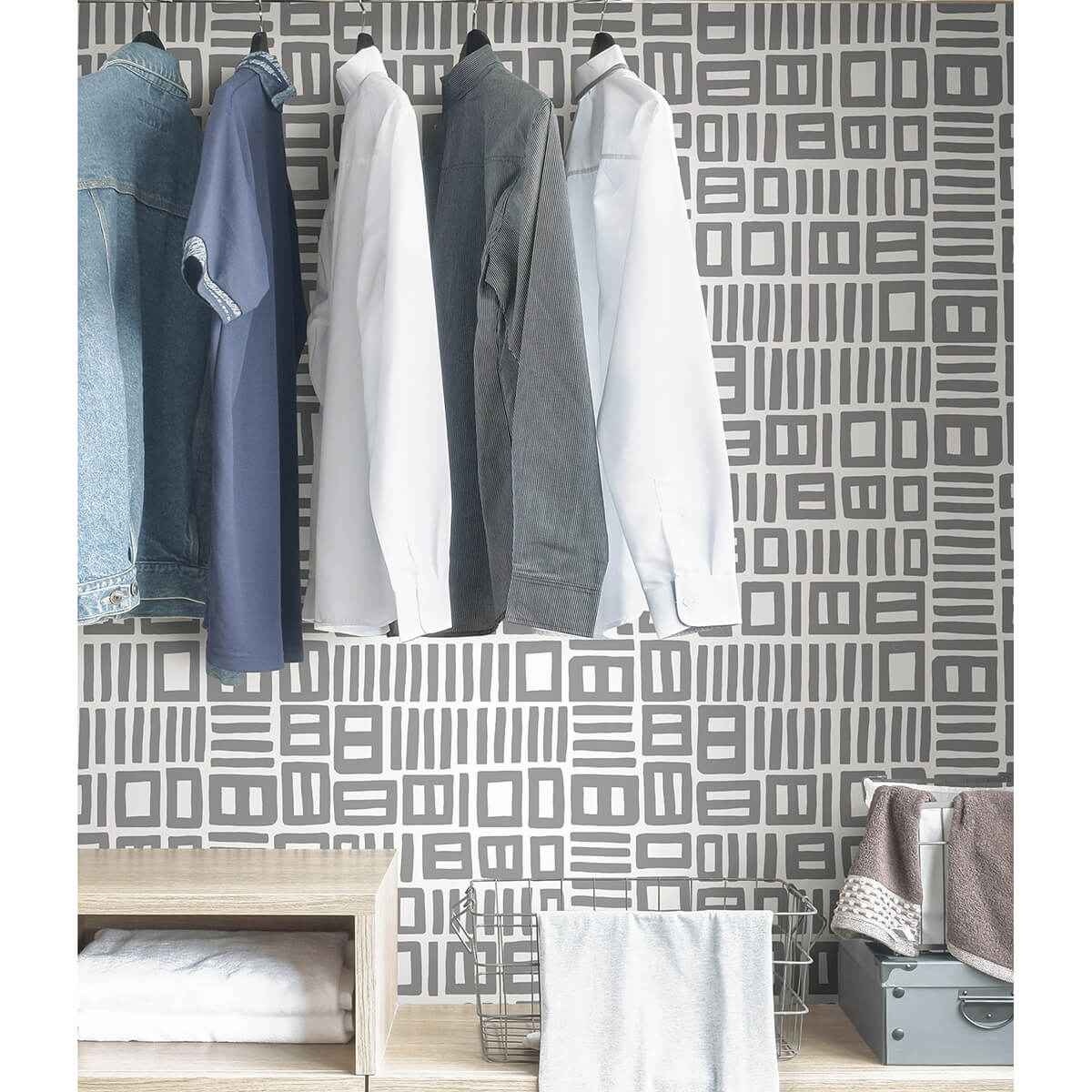Grey Traverse Peel & Stick Wallpaper - York Wallcoverings - BPS4057 - York Wallcoverings Wallpaper
