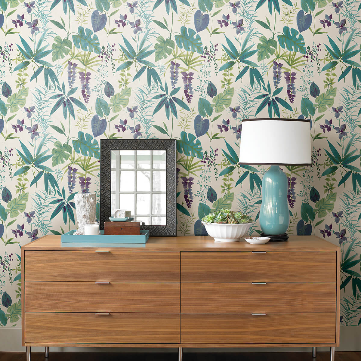 teal-maldives-peel-and-stick-wallpaper-york-wallcoverings-nus4006 - York Wallcoverings Wallpaper