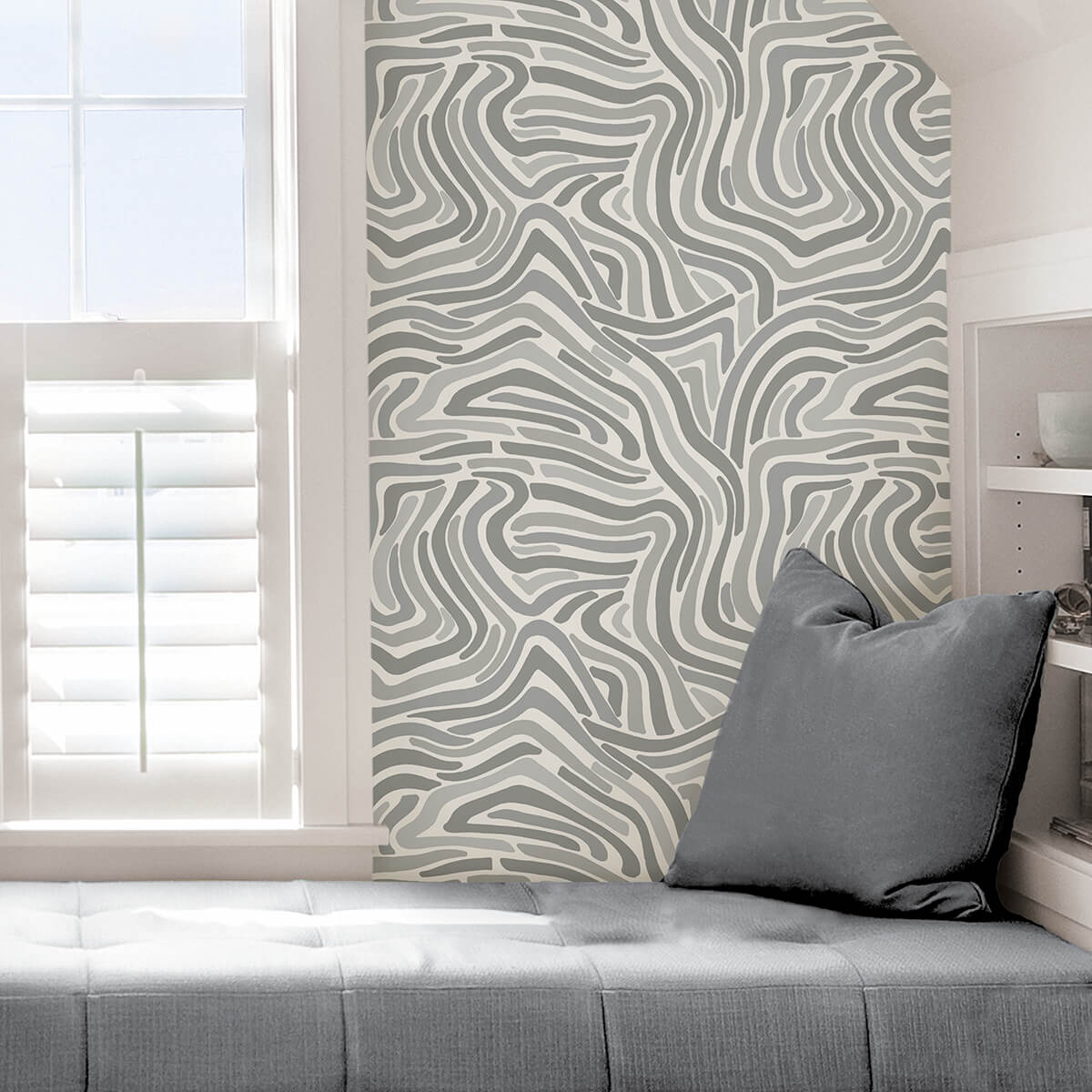 grey-spirited-peel-and-stick-wallpaper-york-wallcoverings-nus4012 - York Wallcoverings Wallpaper