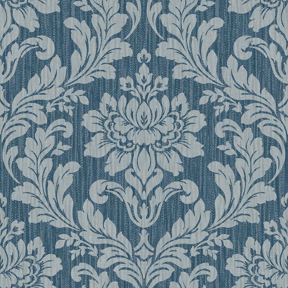 galois-blue-damask-wallpaper-york-wallcoverings-4025-82511 - York Wallcoverings Wallpaper