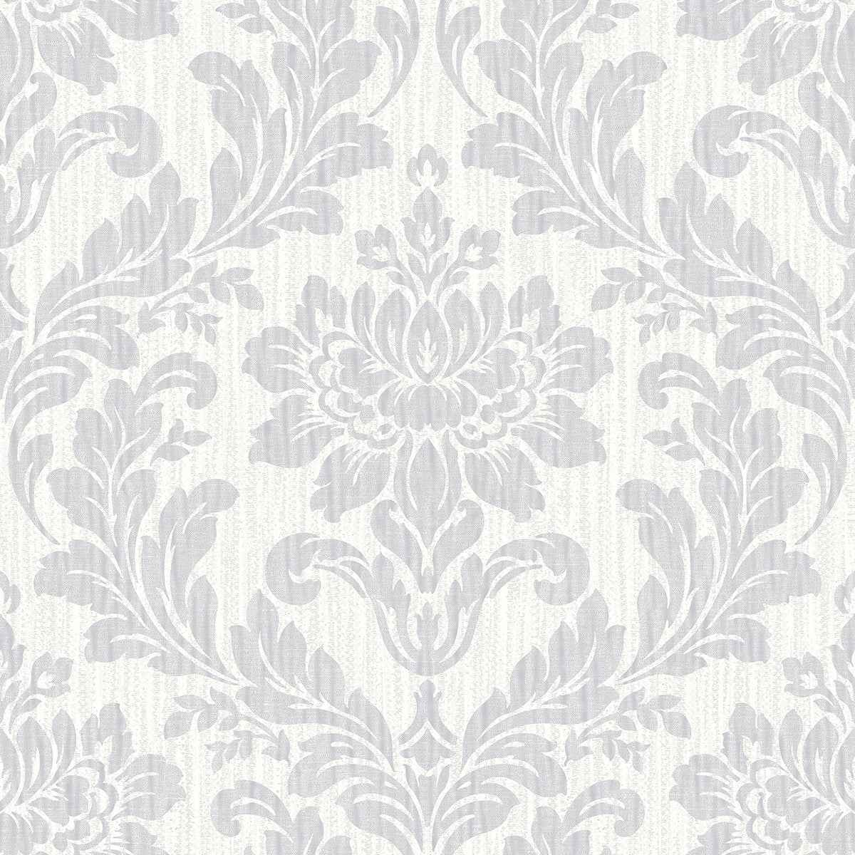 galois-light-grey-damask-wallpaper-york-wallcoverings-4025-82524 - York Wallcoverings Wallpaper