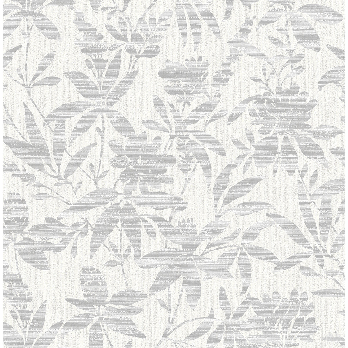 riemann-silver-floral-wallpaper-york-wallcoverings-4025-82530 - York Wallcoverings Wallpaper