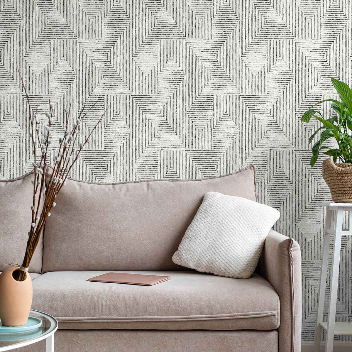 Black Ink Peel & Stick Wallpaper - York Wallcoverings - SLS3975 - York Wallcoverings Wallpaper