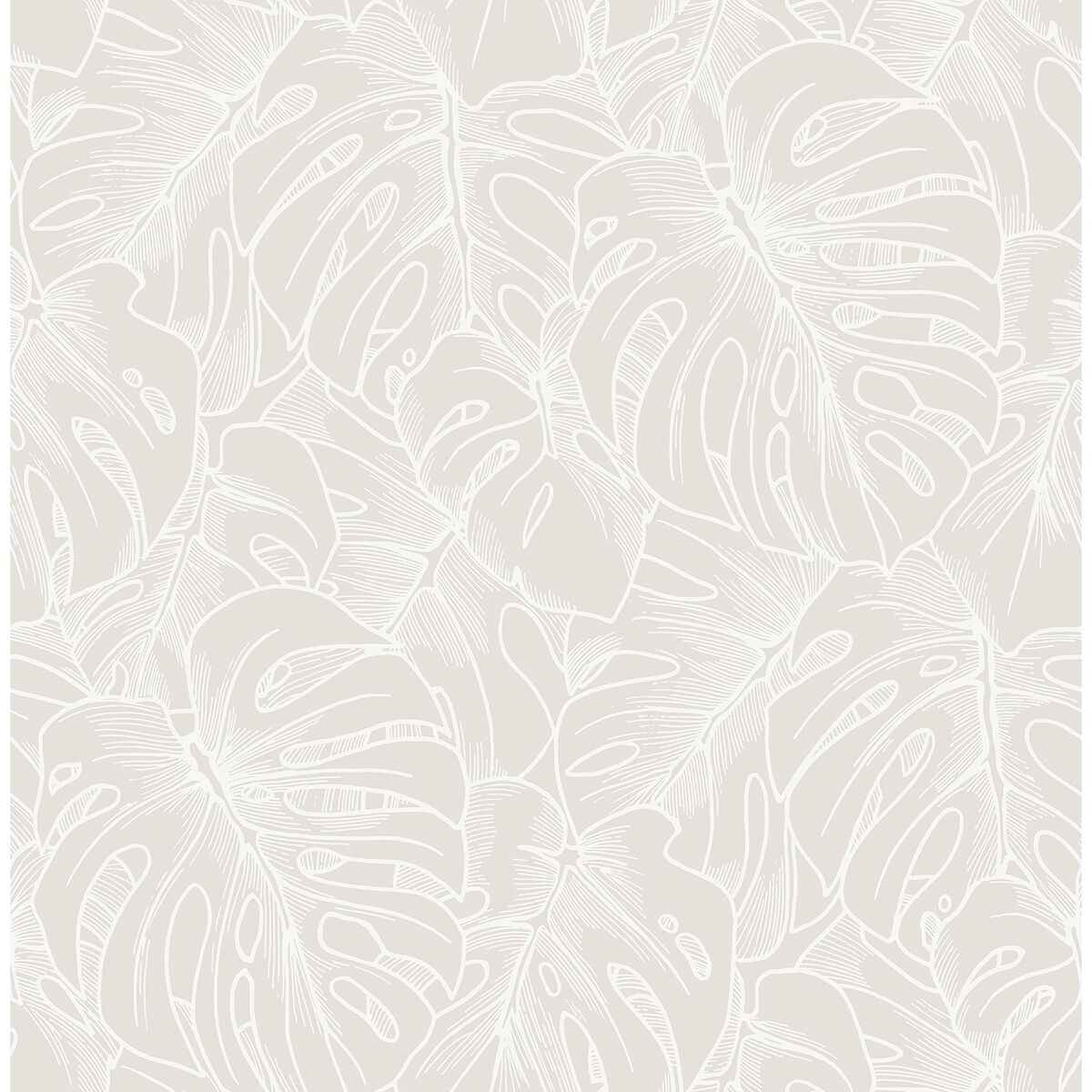 White Borneo Peel & Stick Wallpaper - York Wallcoverings - SLS3976 - York Wallcoverings Wallpaper