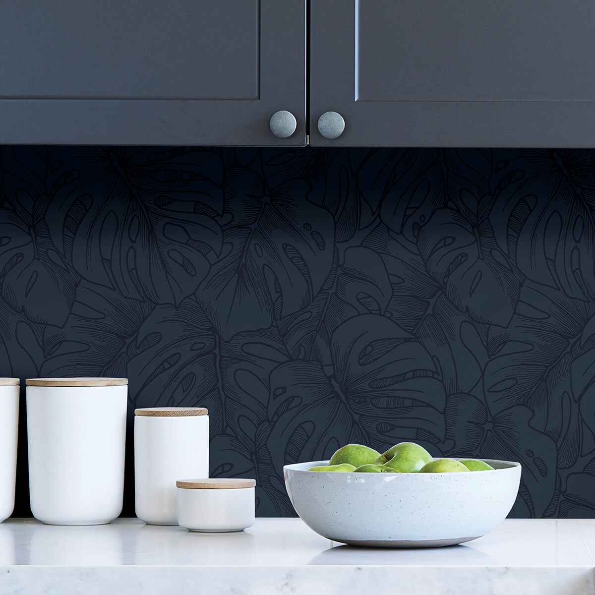 Indigo Borneo Peel & Stick Wallpaper - York Wallcoverings - SLS3978 - York Wallcoverings Wallpaper
