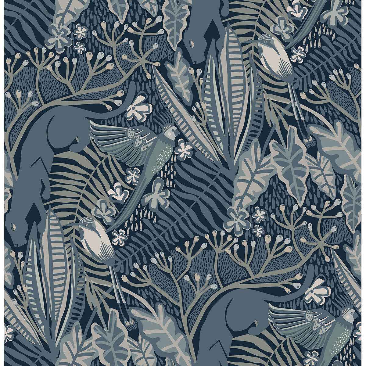 Blues Poise Peel & Stick Wallpaper - York Wallcoverings - PLS4213 - York Wallcoverings Wallpaper