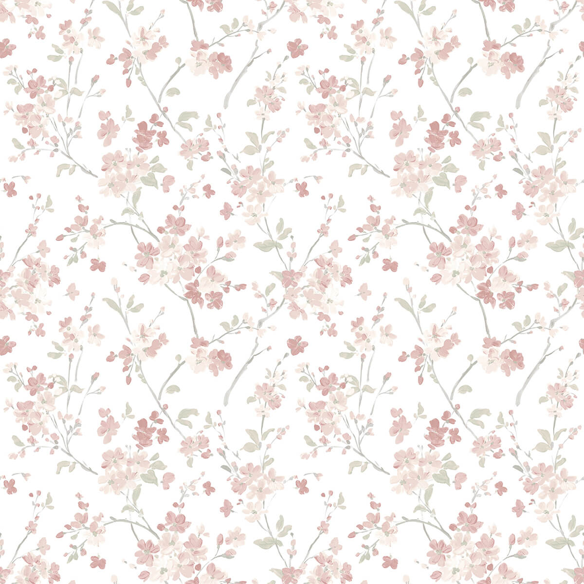 glinda-rose-floral-trail-wallpaper-york-wallcoverings-3122-10908 - York Wallcoverings Wallpaper