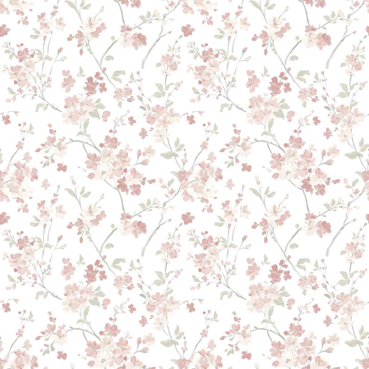 Glinda Rose Floral Trail Wallpaper - York Wallcoverings - 3122-10908