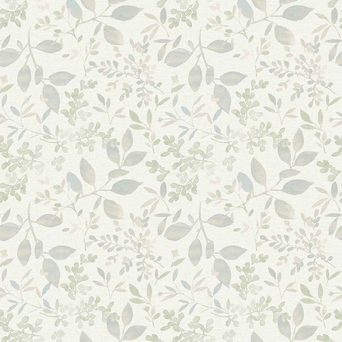 Tinker Teal Woodland Botanical Wallpaper - York Wallcoverings - 3122-11114 - York Wallcoverings Wallpaper