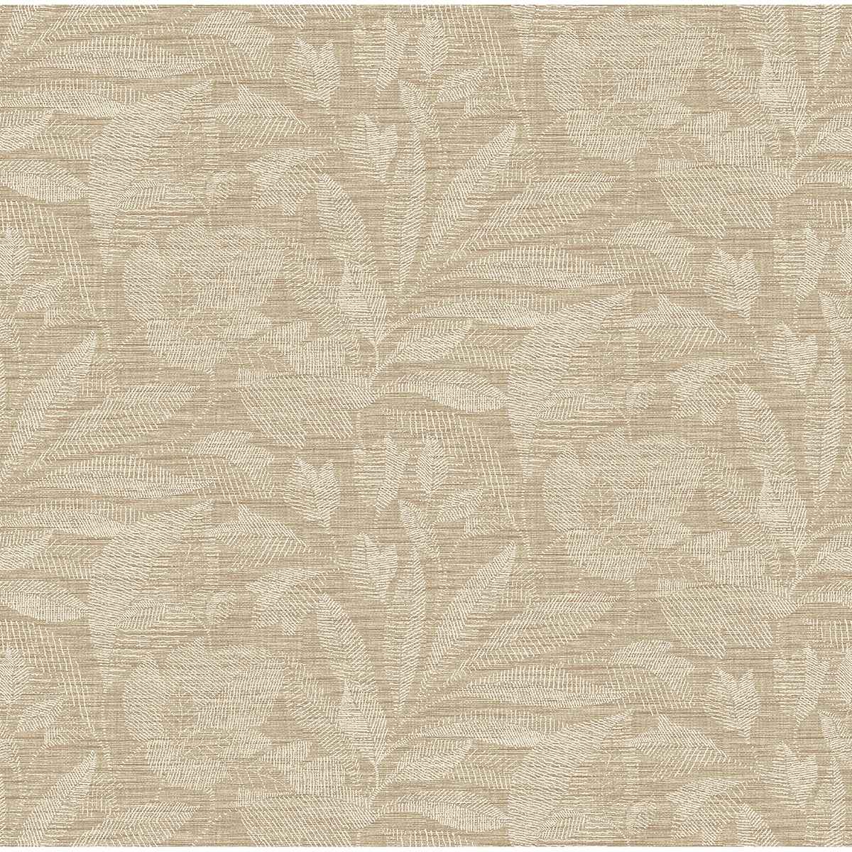 Lei Wheat Etched Leaves Wallpaper - York Wallcoverings - 2971-86155