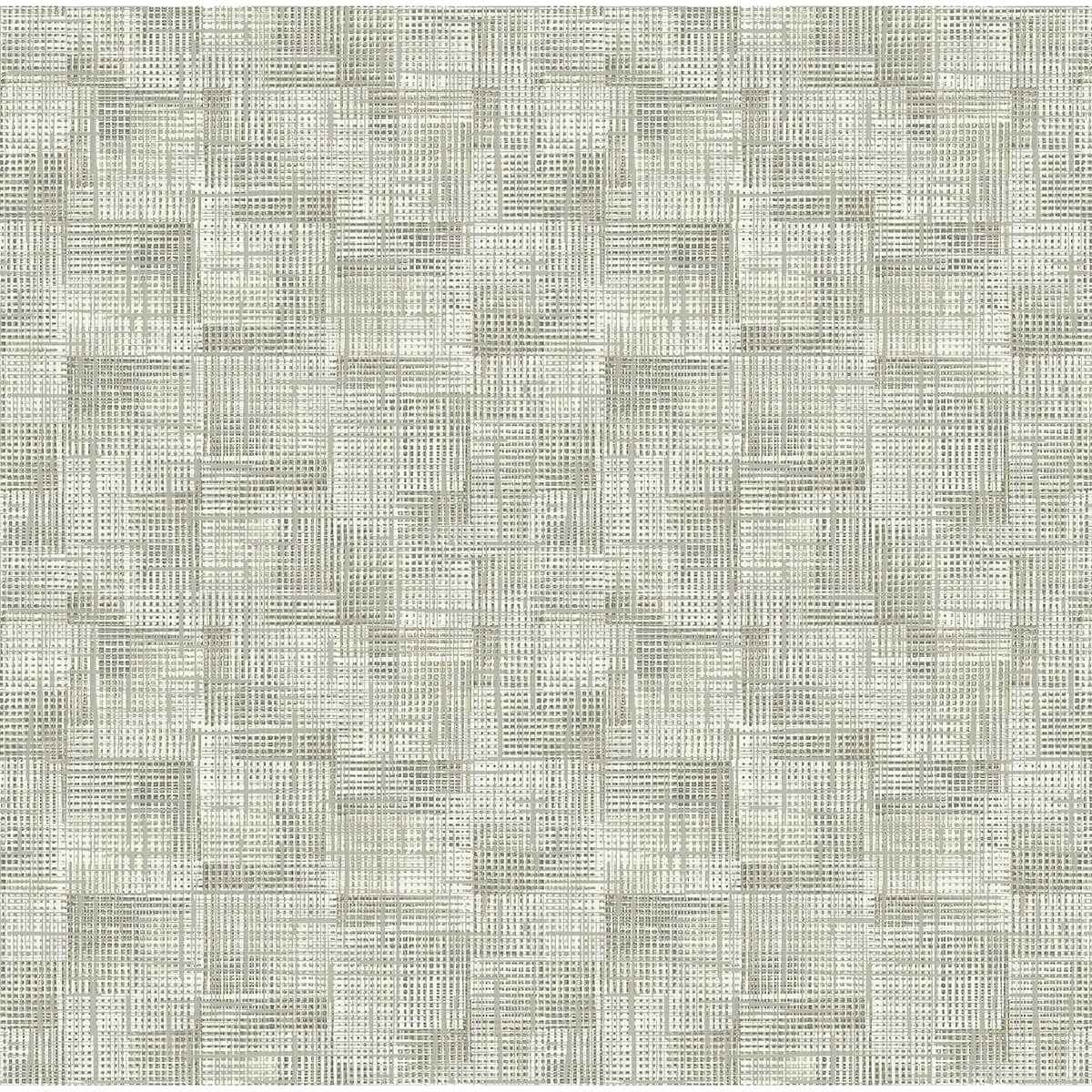 Ting Taupe Abstract Woven Wallpaper - York Wallcoverings - 2971-86156