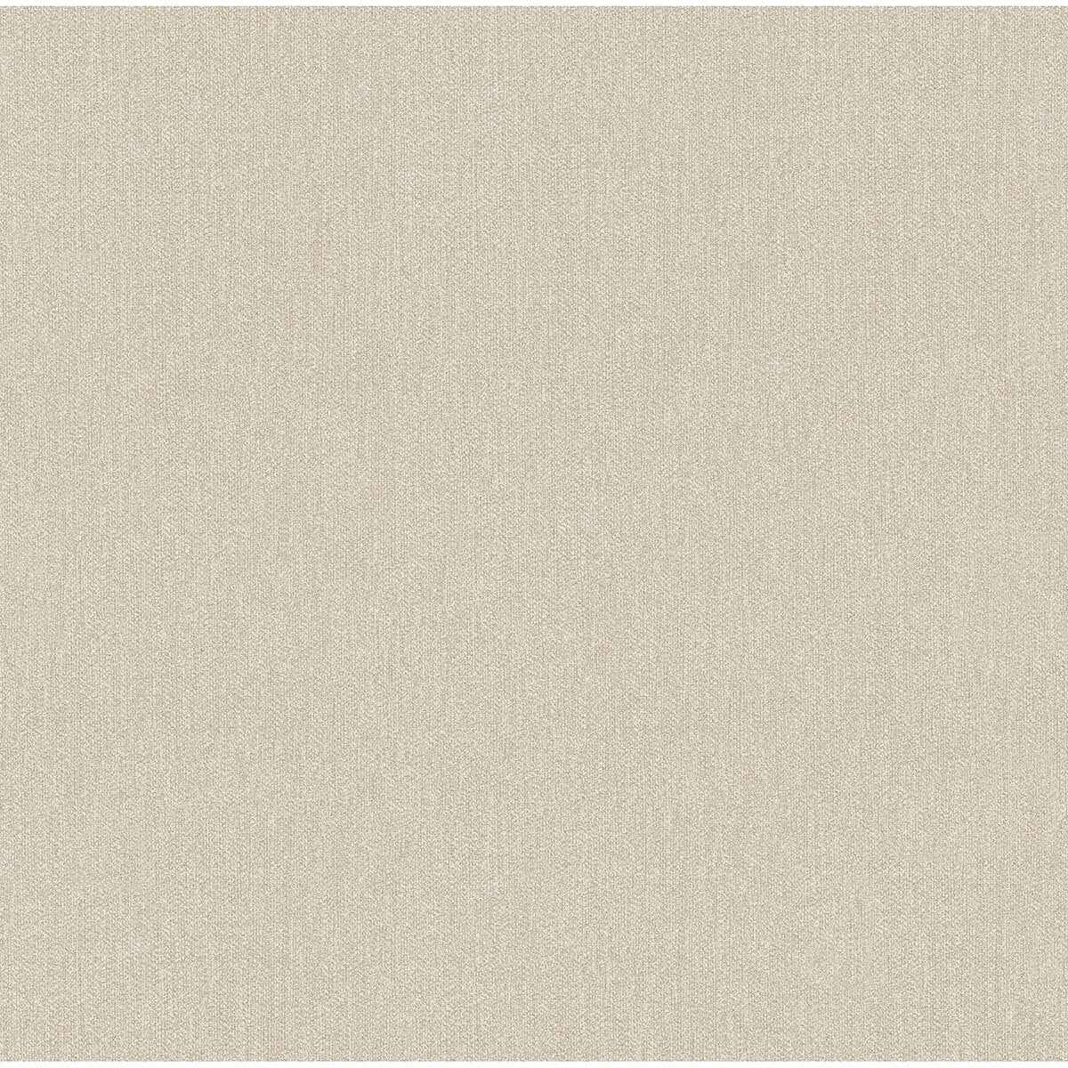 Sydney Beige Faux Linen Wallpaper - York Wallcoverings - 2971-86307
