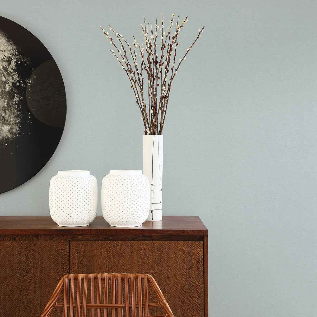 Meade Light Blue Fine Weave Wallpaper - York Wallcoverings - 2971-86314 - York Wallcoverings Wallpaper