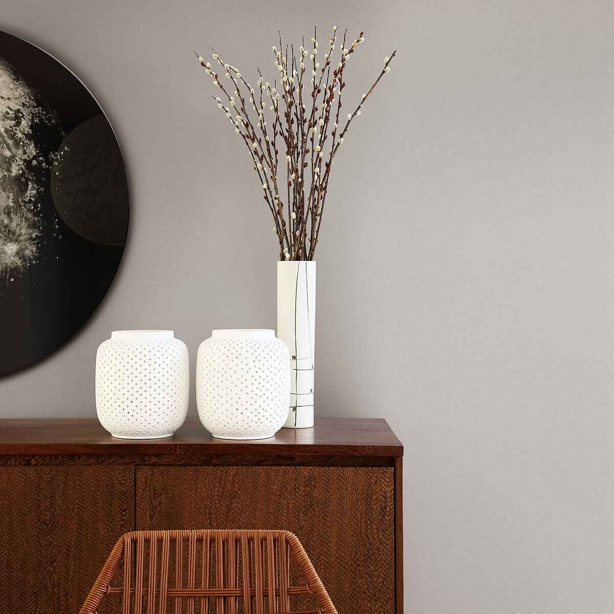 Meade Grey Fine Weave Wallpaper - York Wallcoverings - 2971-86319 - York Wallcoverings Wallpaper
