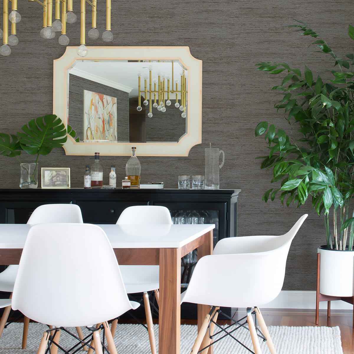 Lindsay Charcoal Chenille Wallpaper - York Wallcoverings - 2971-86332 - York Wallcoverings Wallpaper