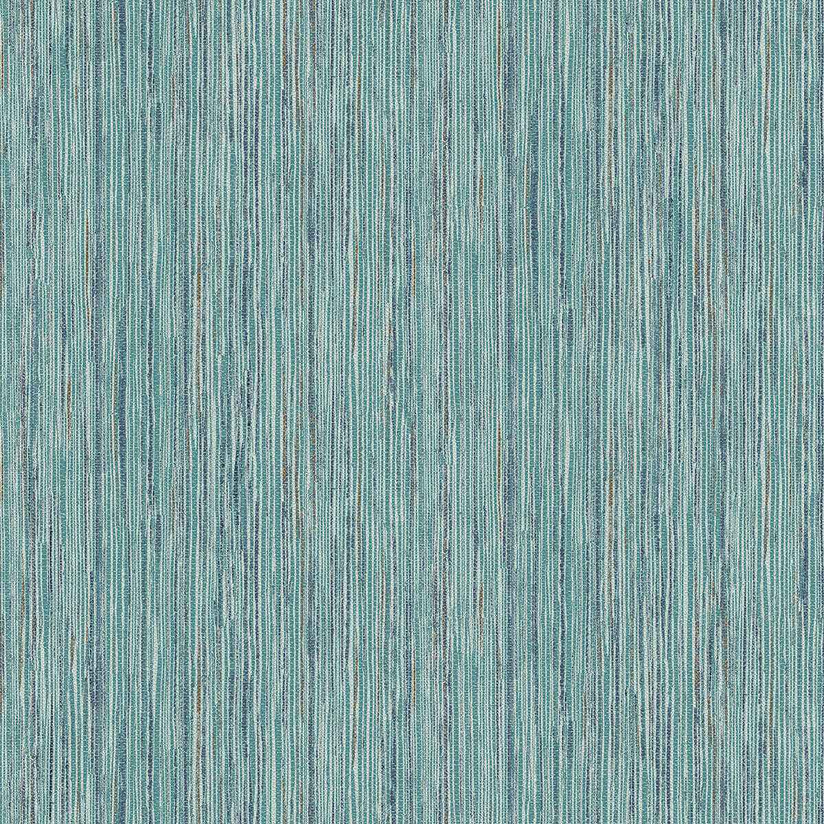 Justina Teal Faux Grasscloth Wallpaper - York Wallcoverings - 2971-86343