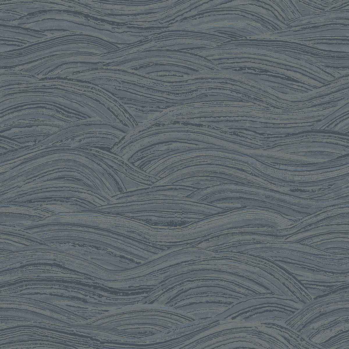 Leith Blue Zen Waves Wallpaper - York Wallcoverings - 2971-86365 - York Wallcoverings Wallpaper