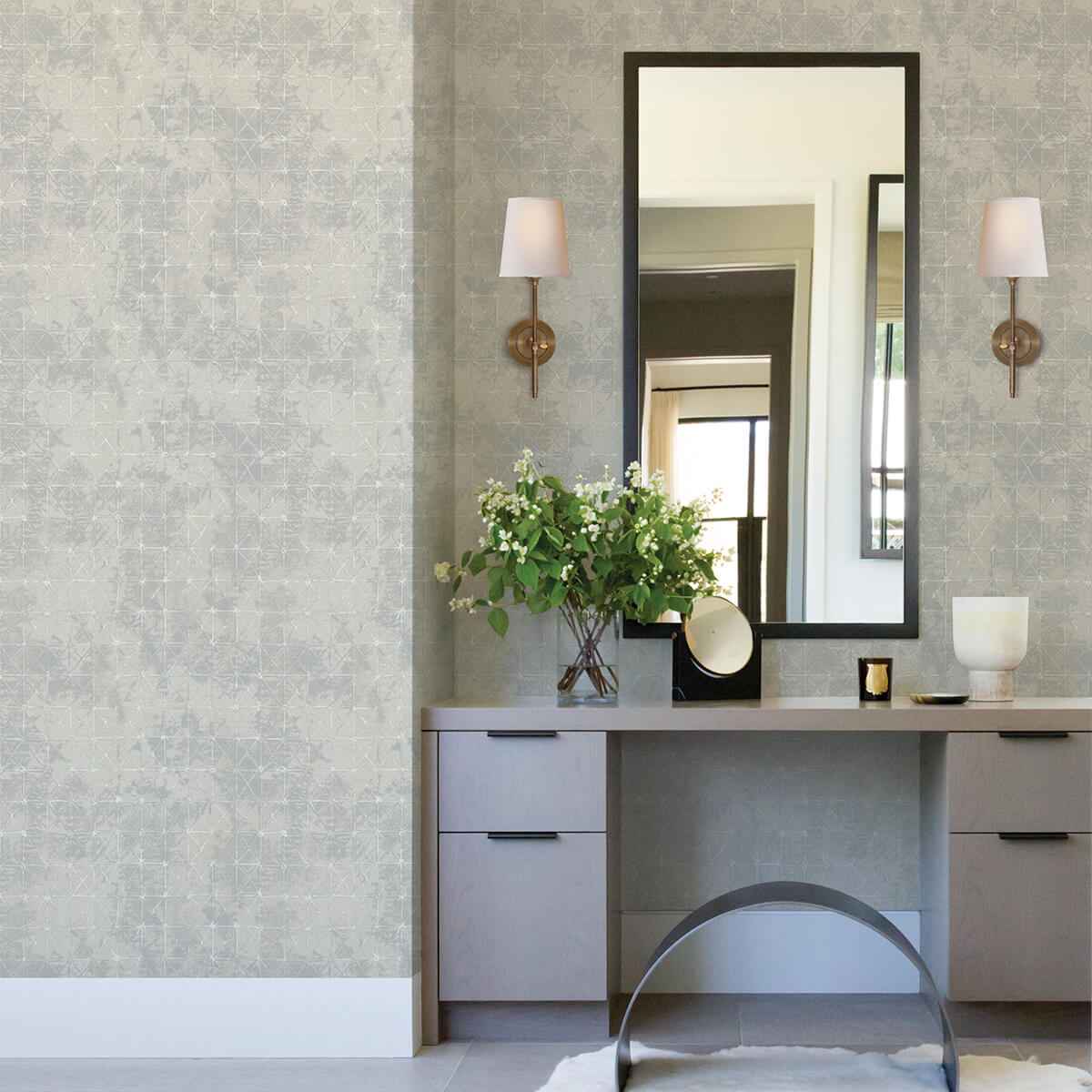 Odell Light Blue Antique Tiles Wallpaper - York Wallcoverings - 2971-86373 - York Wallcoverings Wallpaper