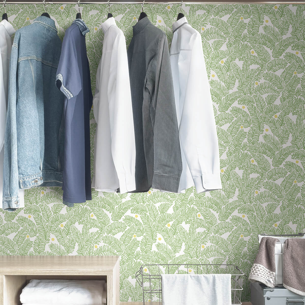 green-fernanda-peel-and-stick-wallpaper-york-wallcoverings-nus4159 - York Wallcoverings Wallpaper
