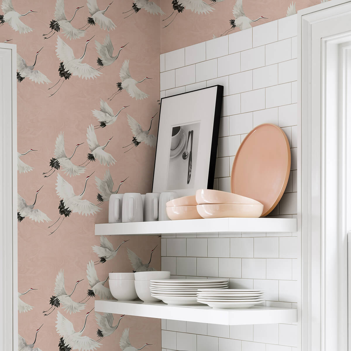 pink-halcyon-peel-and-stick-wallpaper-york-wallcoverings-nus4299 - York Wallcoverings Wallpaper