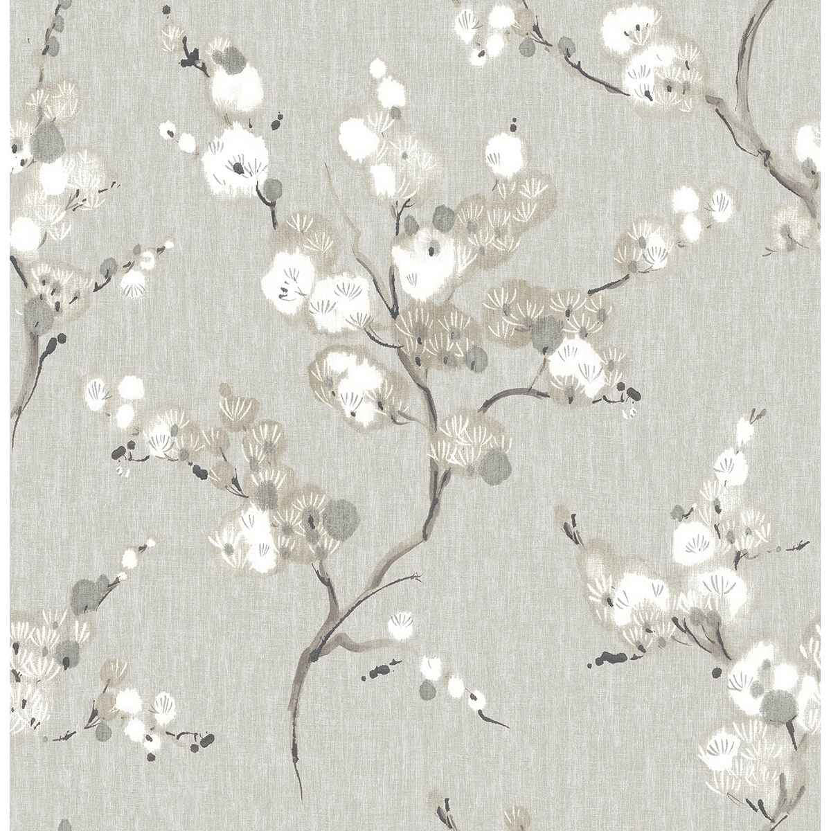 Grey Mirei Peel and Stick Wallpaper - York Wallcoverings - NUS4301