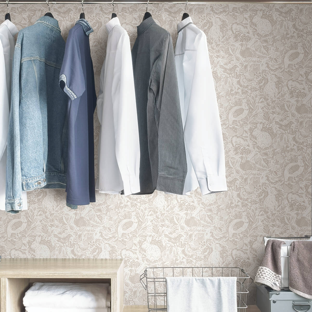 cream-terrene-peel-and-stick-wallpaper-york-wallcoverings-nus4304 - York Wallcoverings Wallpaper