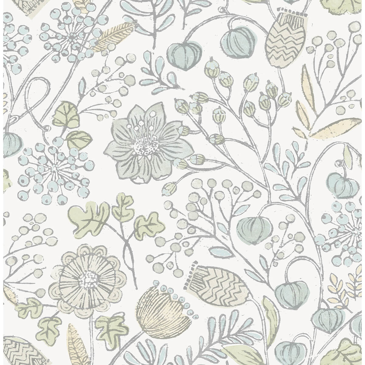 blue-and-green-southern-trail-peel-and-stick-wallpaper-york-wallcoverings-nus4307 - York Wallcoverings Wallpaper