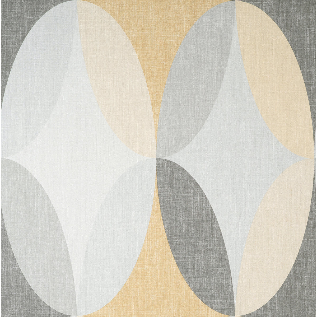 kirby-mustard-oval-geo-wallpaper-york-wallcoverings-m1641 - York Wallcoverings Wallpaper