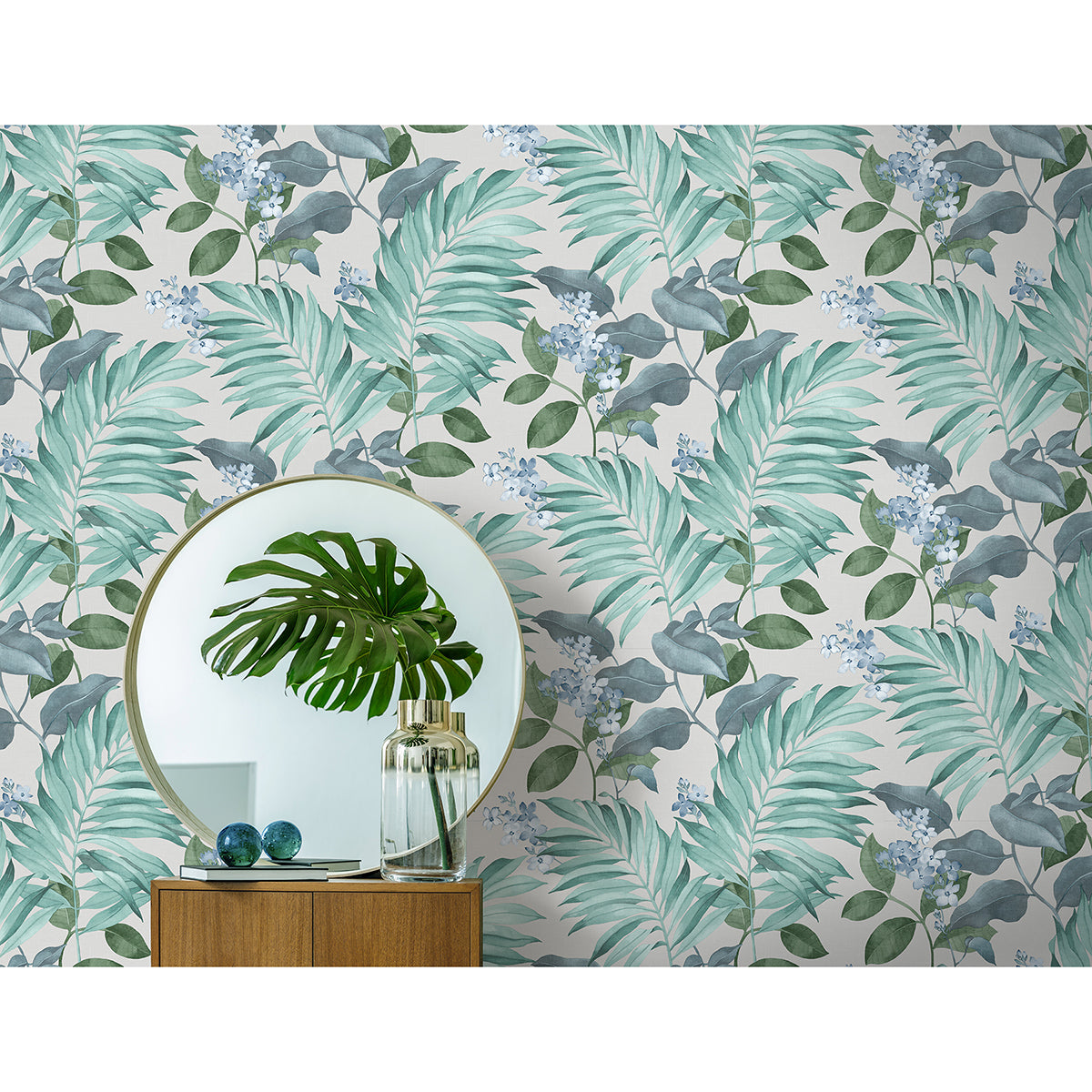 eden-grey-tropical-wallpaper-york-wallcoverings-m1651 - York Wallcoverings Wallpaper