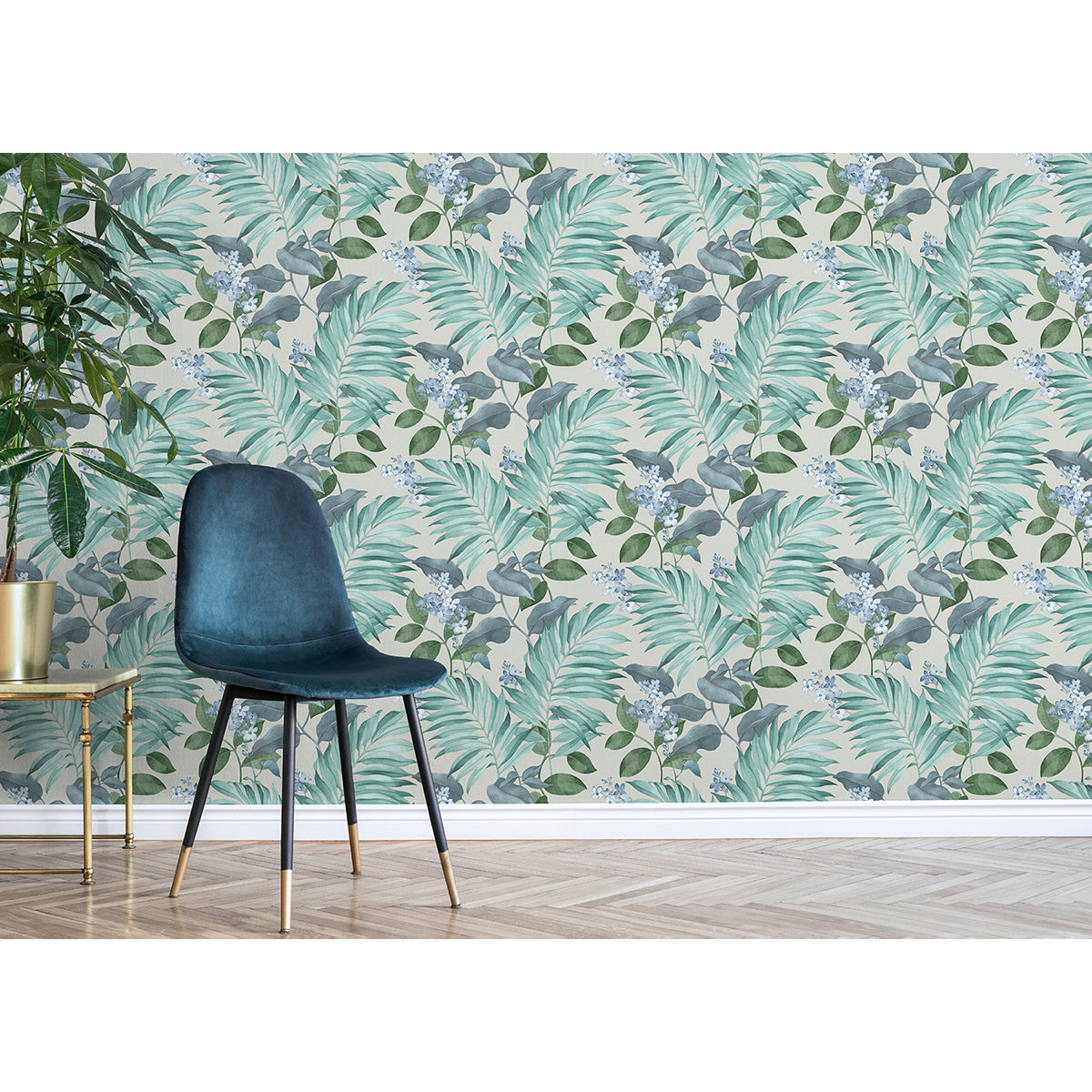 eden-grey-tropical-wallpaper-york-wallcoverings-m1651 - York Wallcoverings Wallpaper