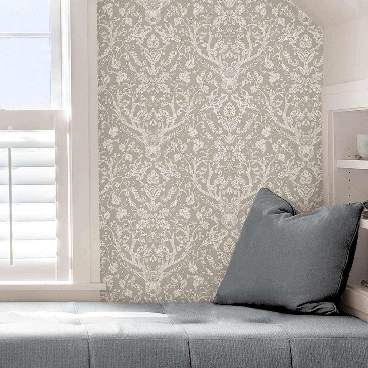 taupe-escape-to-the-forest-peel-and-stick-wallpaper-york-wallcoverings-nus4393 - York Wallcoverings Wallpaper