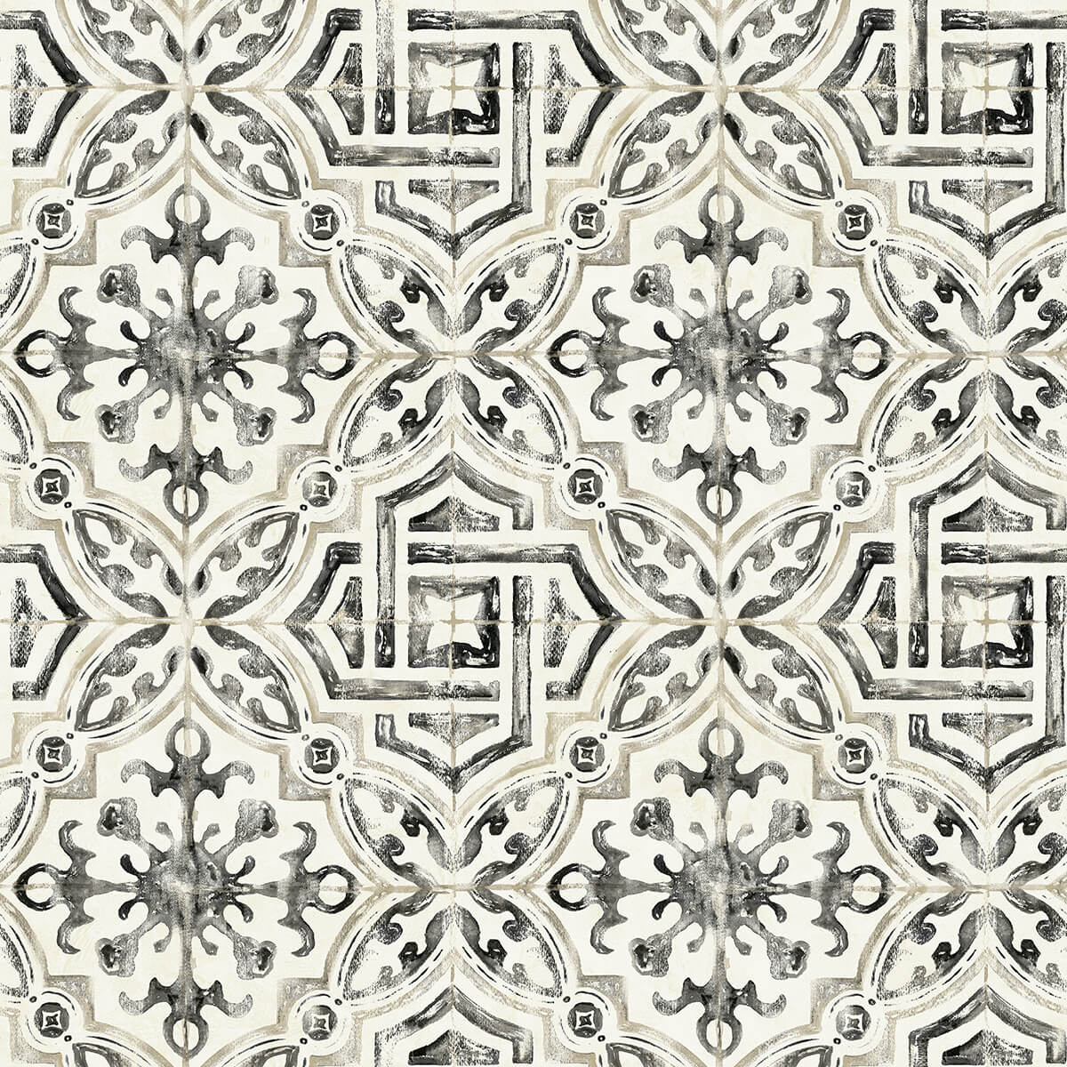 black-landondale-peel-and-stick-wallpaper-york-wallcoverings-nus4397 - York Wallcoverings Wallpaper