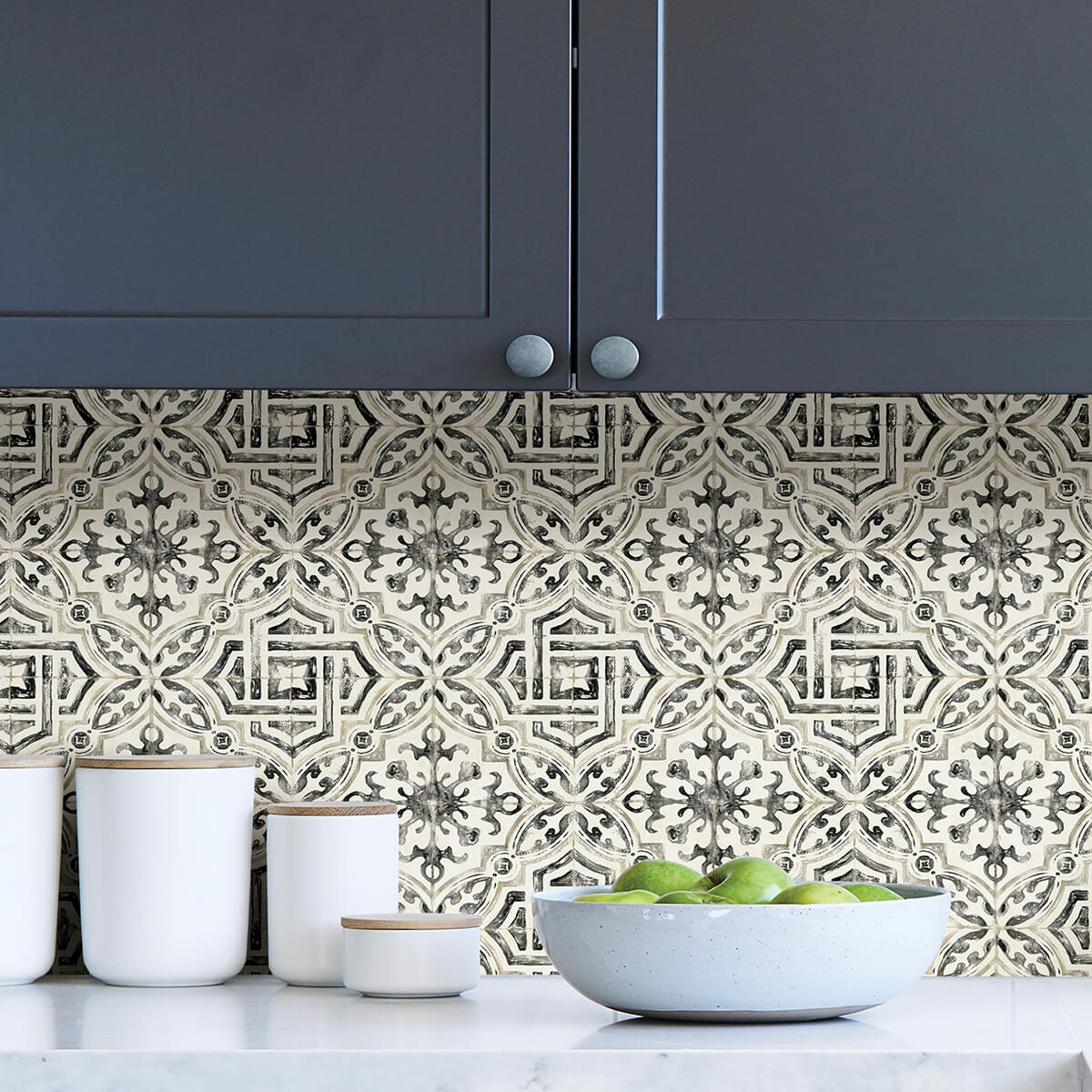 black-landondale-peel-and-stick-wallpaper-york-wallcoverings-nus4397 - York Wallcoverings Wallpaper