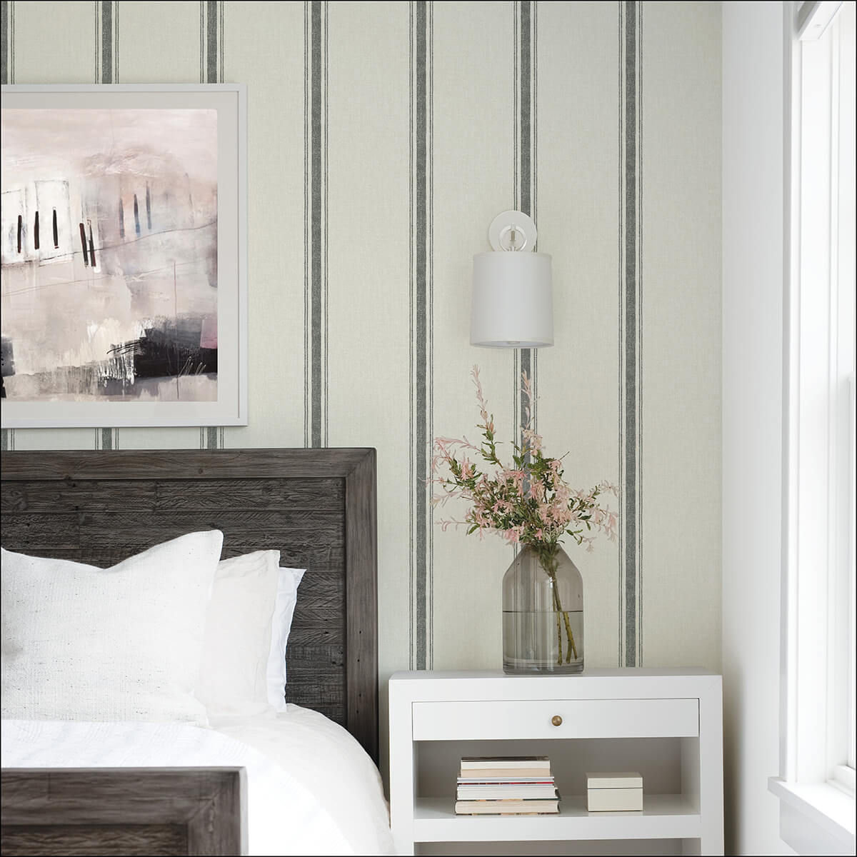 charcoal-langston-peel-and-stick-wallpaper-york-wallcoverings-nus4398 - York Wallcoverings Wallpaper