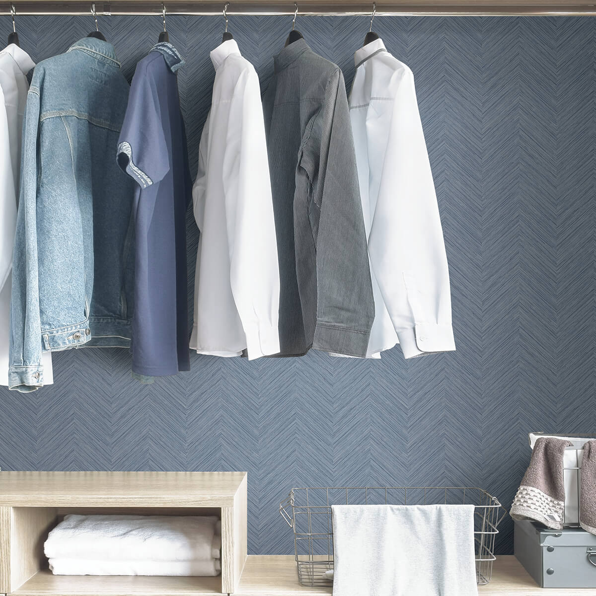 blue-sampson-peel-and-stick-wallpaper-york-wallcoverings-nus4399 - York Wallcoverings Wallpaper