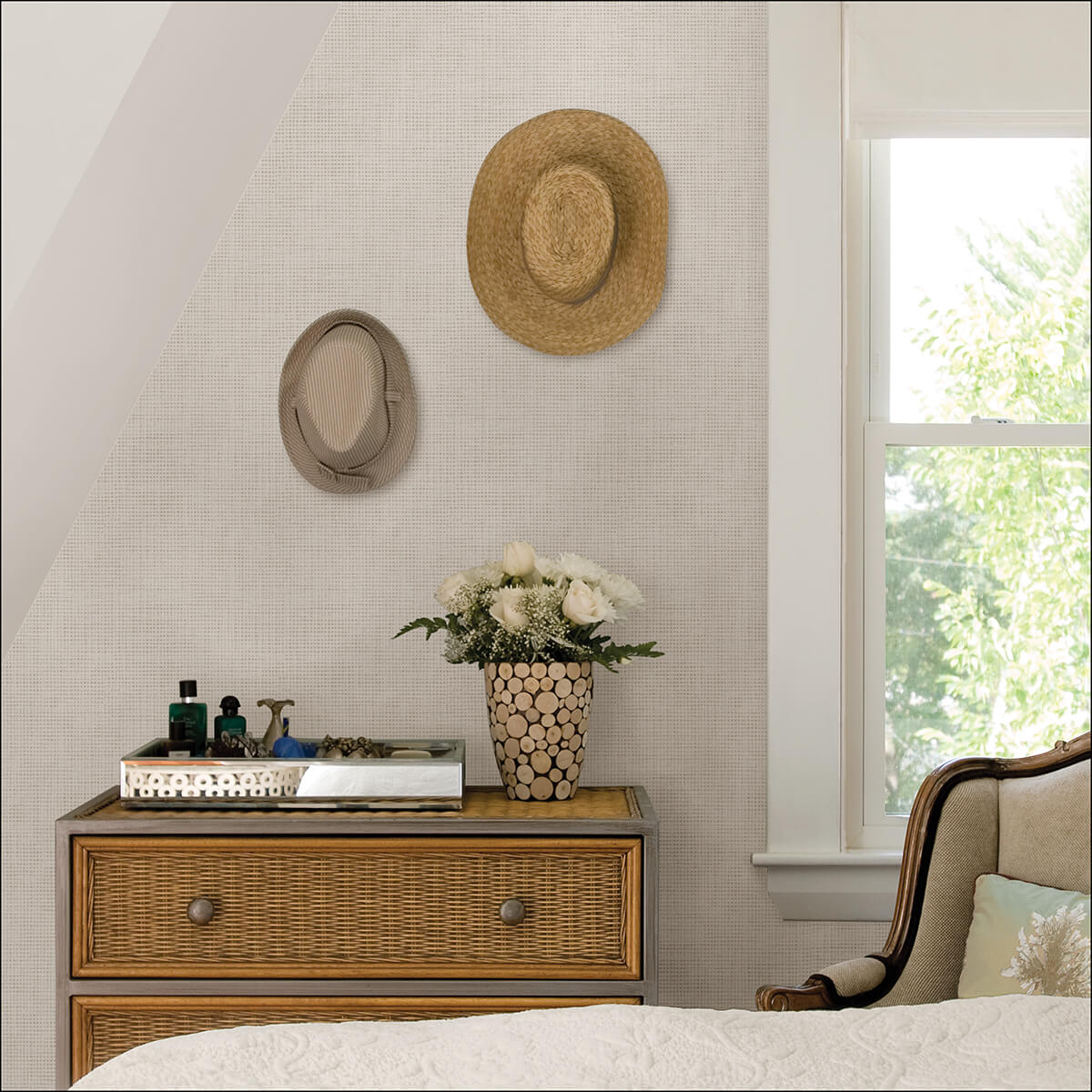 cream-nolan-peel-and-stick-wallpaper-york-wallcoverings-nus4401 - York Wallcoverings Wallpaper
