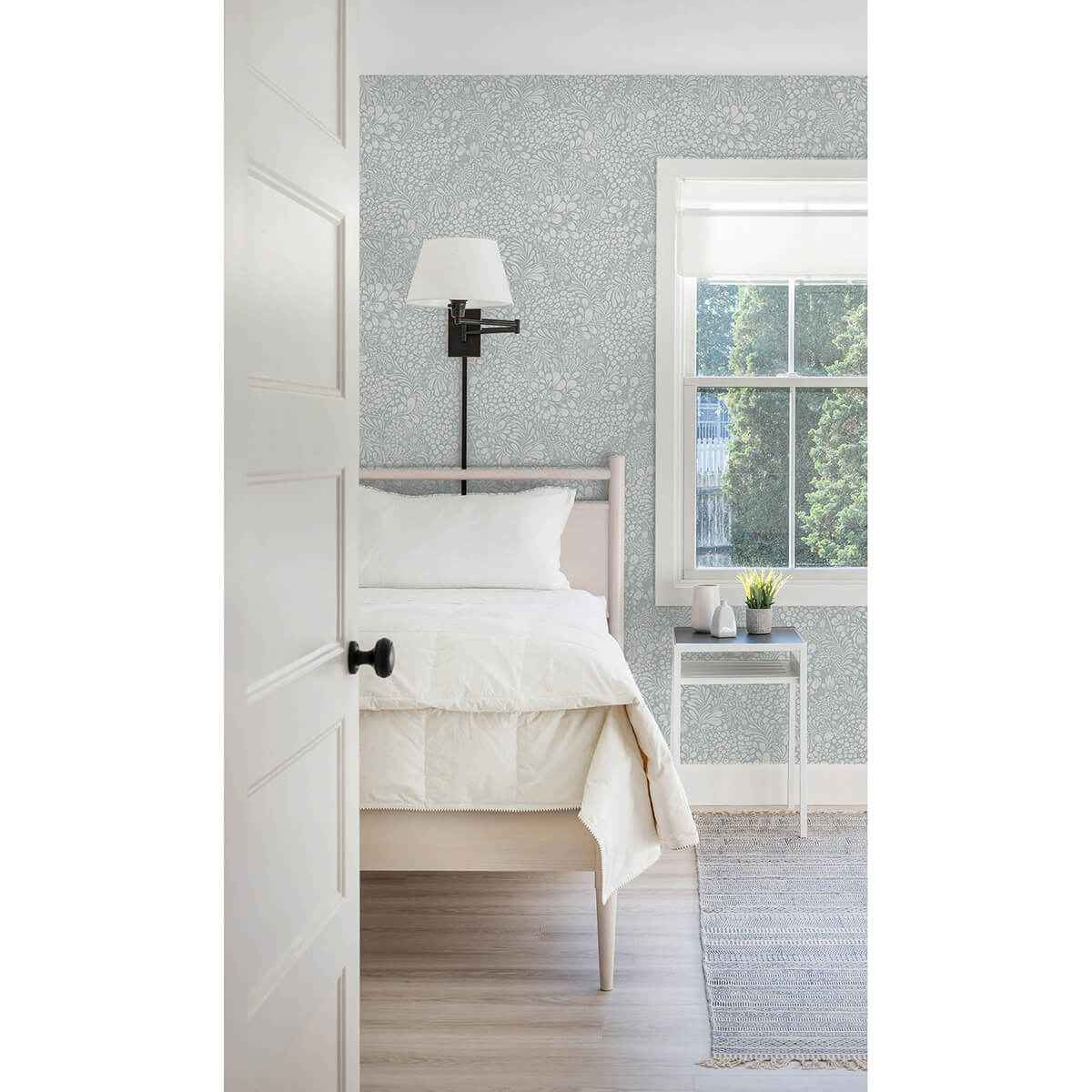 Siv Light Blue Botanical Wallpaper - York Wallcoverings - 2932-65130 - York Wallcoverings Wallpaper
