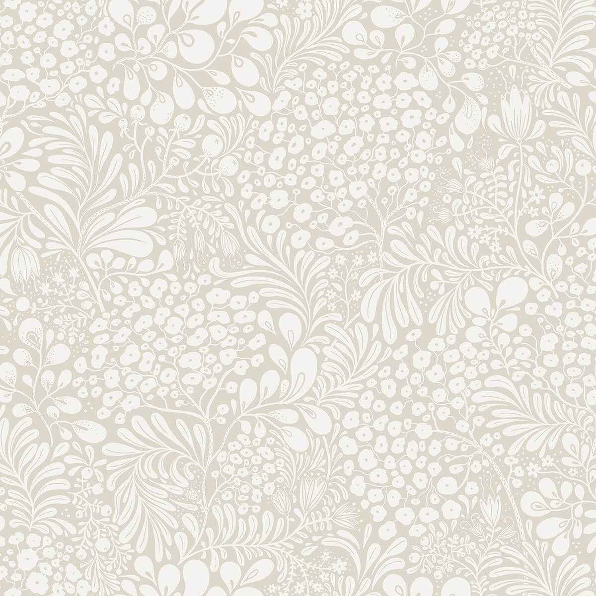 Siv Grey Botanical Wallpaper - York Wallcoverings - 2932-65131 - York Wallcoverings Wallpaper