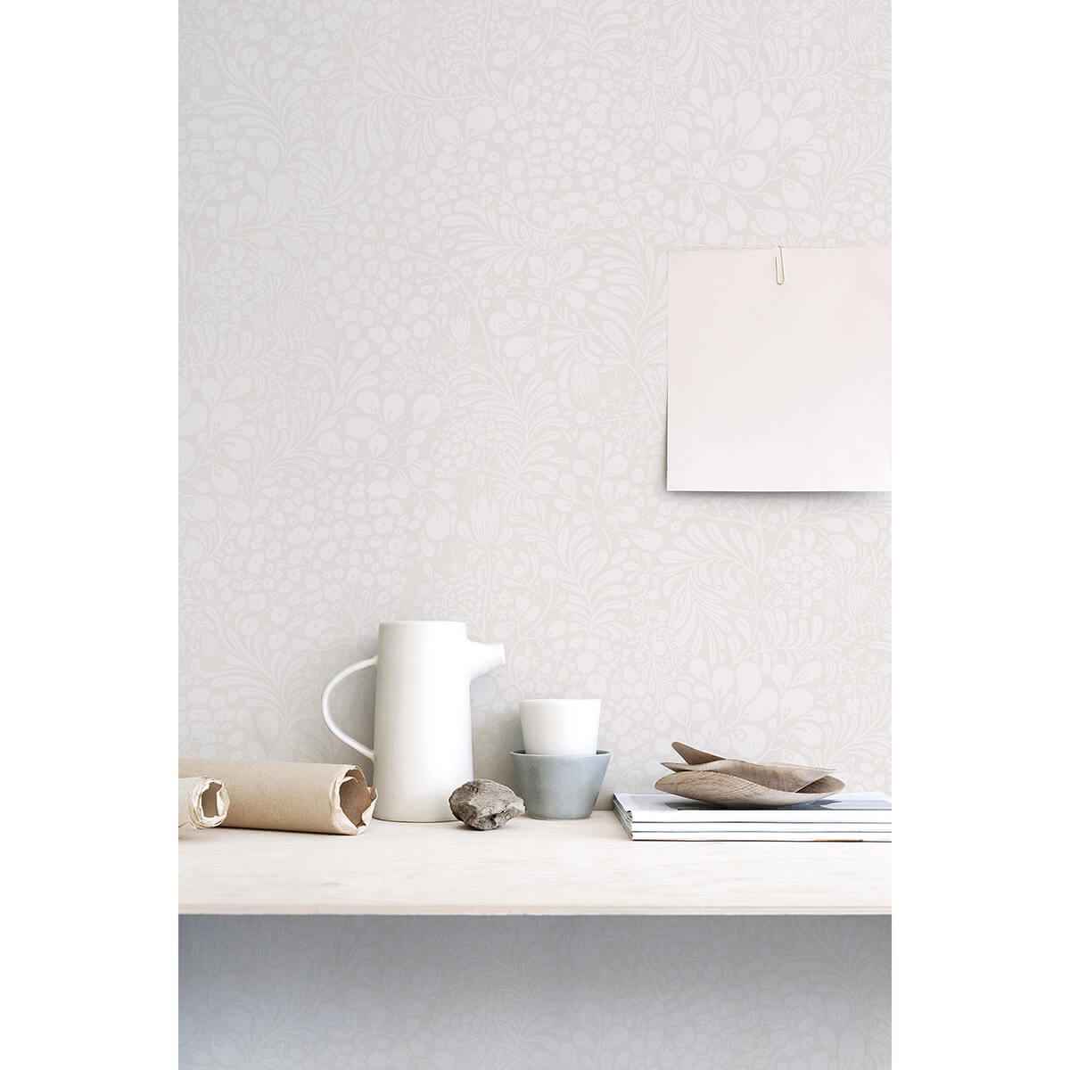 Siv Light Grey Botanical Wallpaper - York Wallcoverings - 2932-65132 - York Wallcoverings Wallpaper
