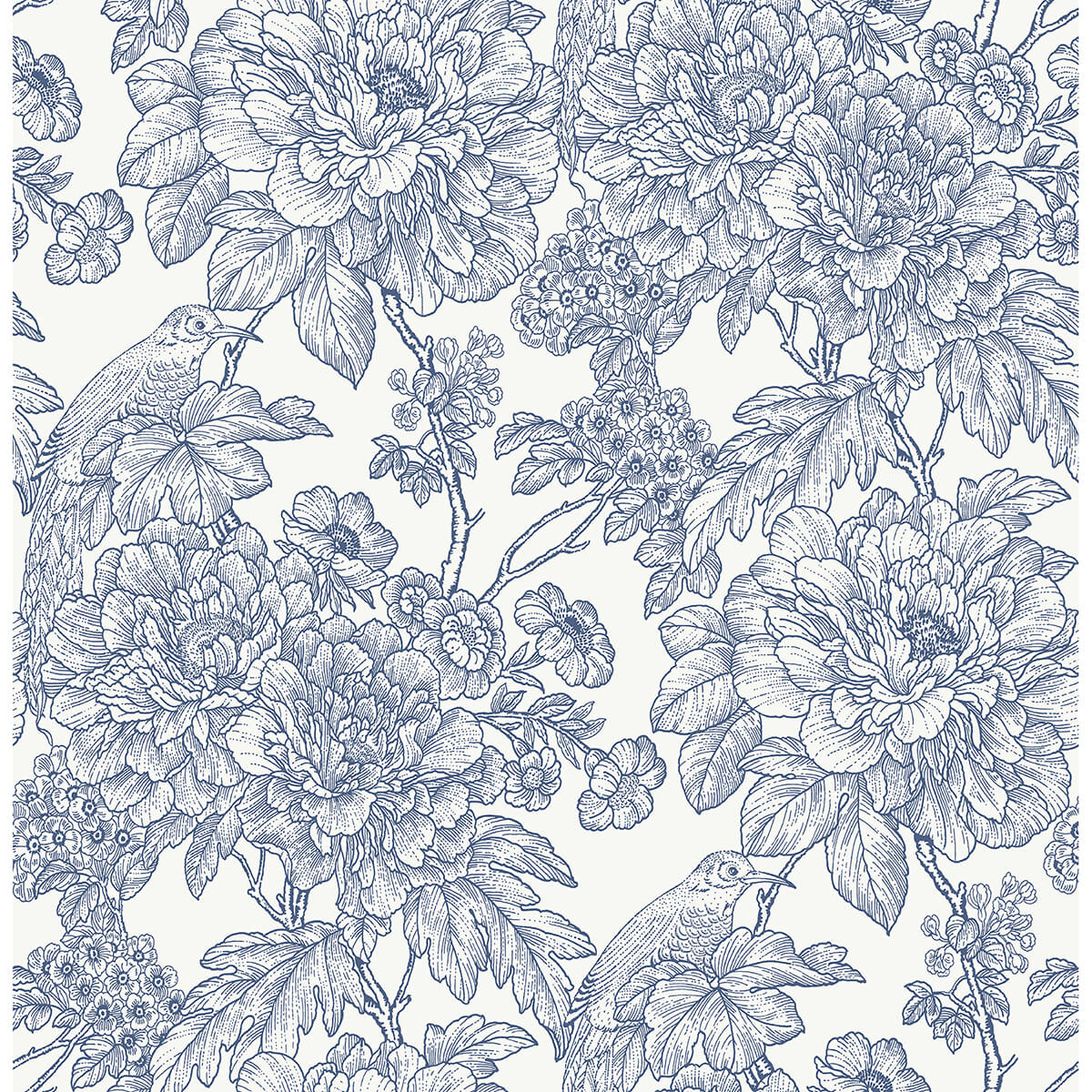 blue-sudbury-peel-and-stick-wallpaper-york-wallcoverings-nus4289 - York Wallcoverings Wallpaper