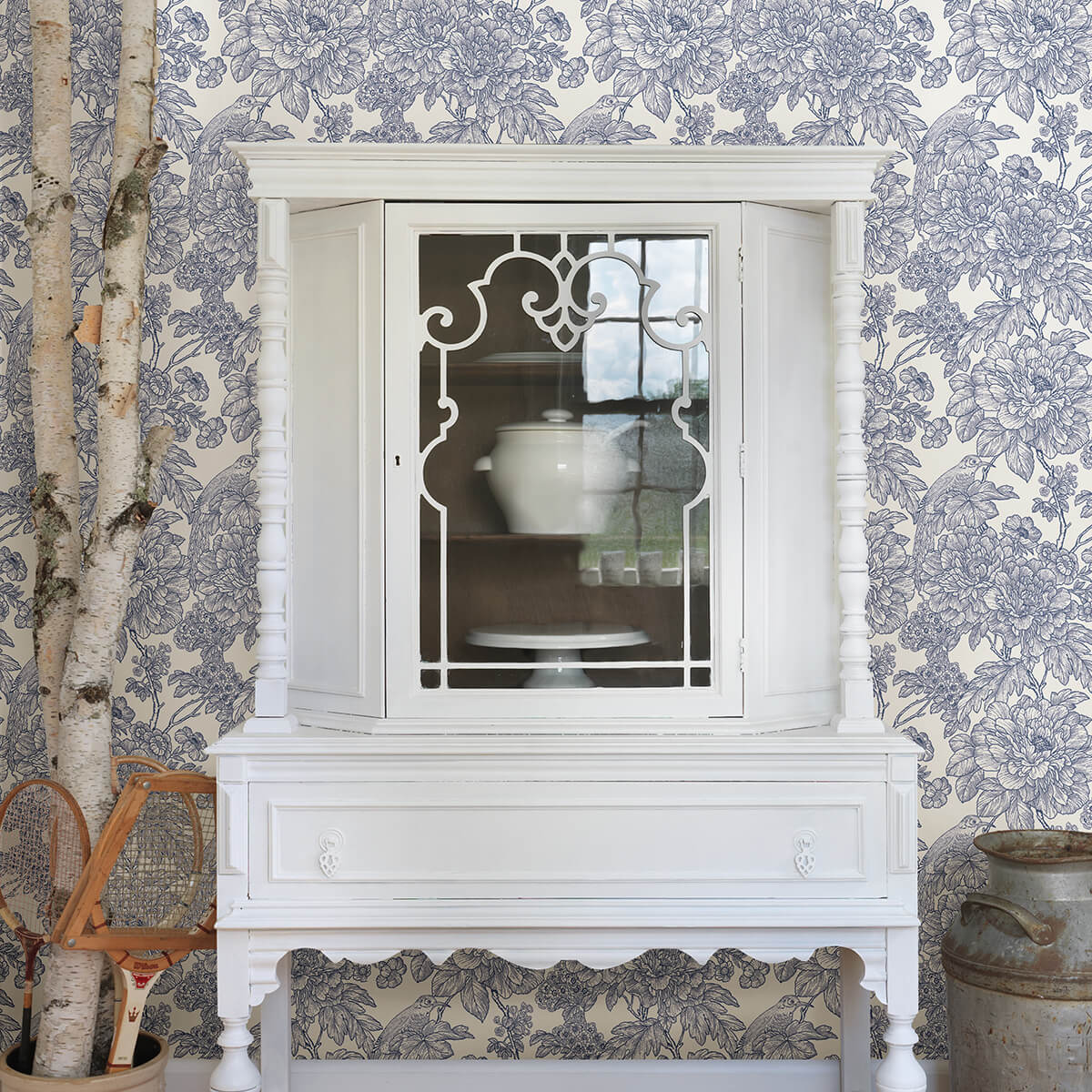 blue-sudbury-peel-and-stick-wallpaper-york-wallcoverings-nus4289 - York Wallcoverings Wallpaper