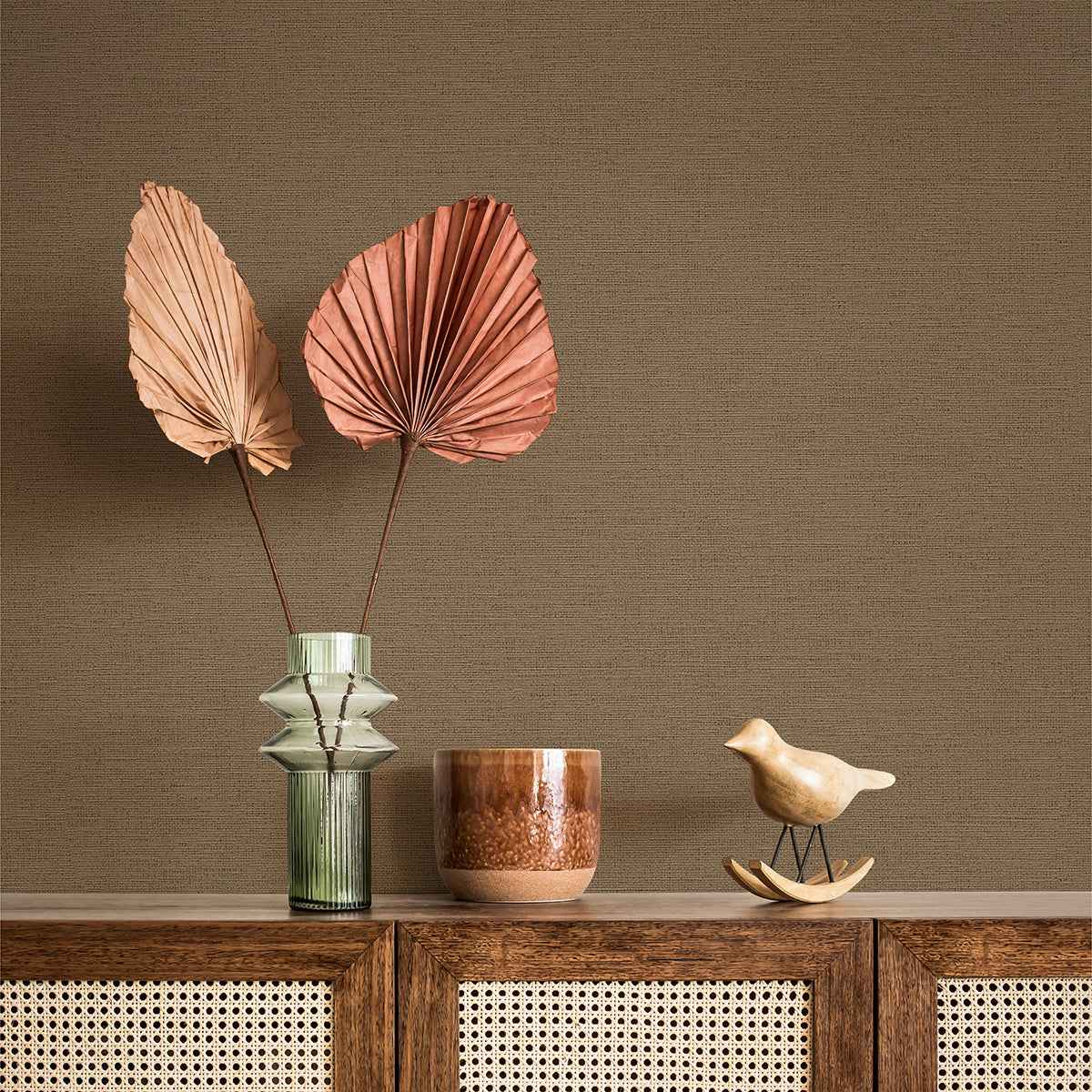 Canseco Brown Distressed Texture Wallpaper - York Wallcoverings - 4044-30689-2 - York Wallcoverings Wallpaper