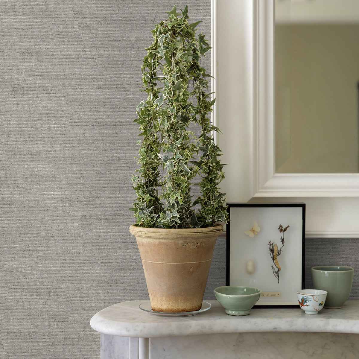 Canseco Grey Distressed Texture Wallpaper - York Wallcoverings - 4044-30689-4 - York Wallcoverings Wallpaper