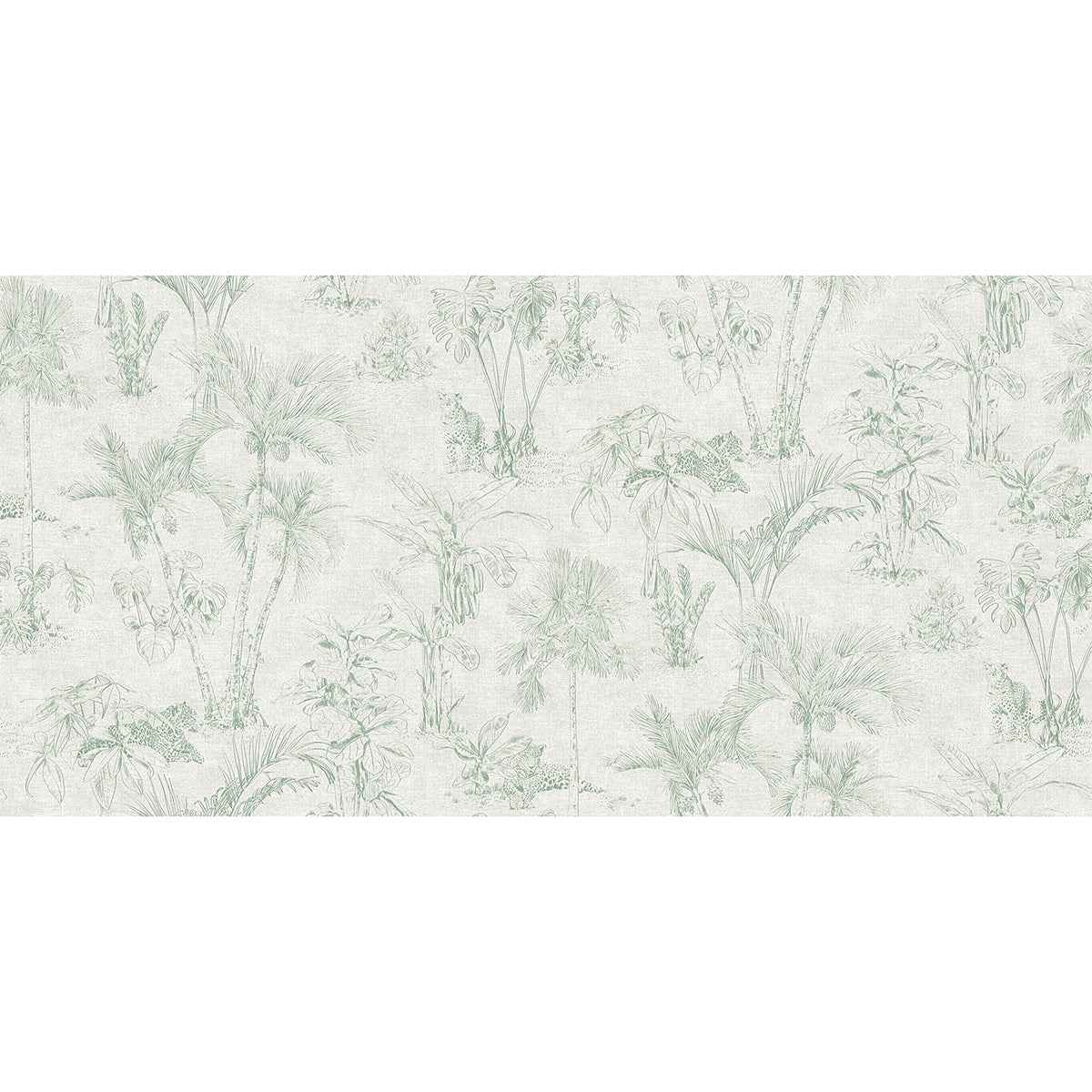 Zapata Green Tropical Jungle Wallpaper - York Wallcoverings - 4044-38021-2
