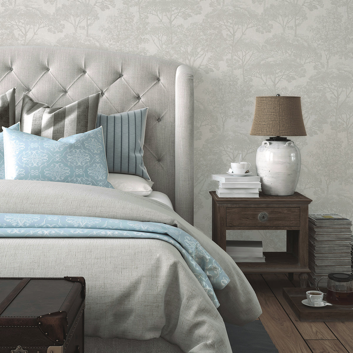 teatro-white-trees-wallpaper-york-wallcoverings-4044-38023-4 - York Wallpaper Wallpaper