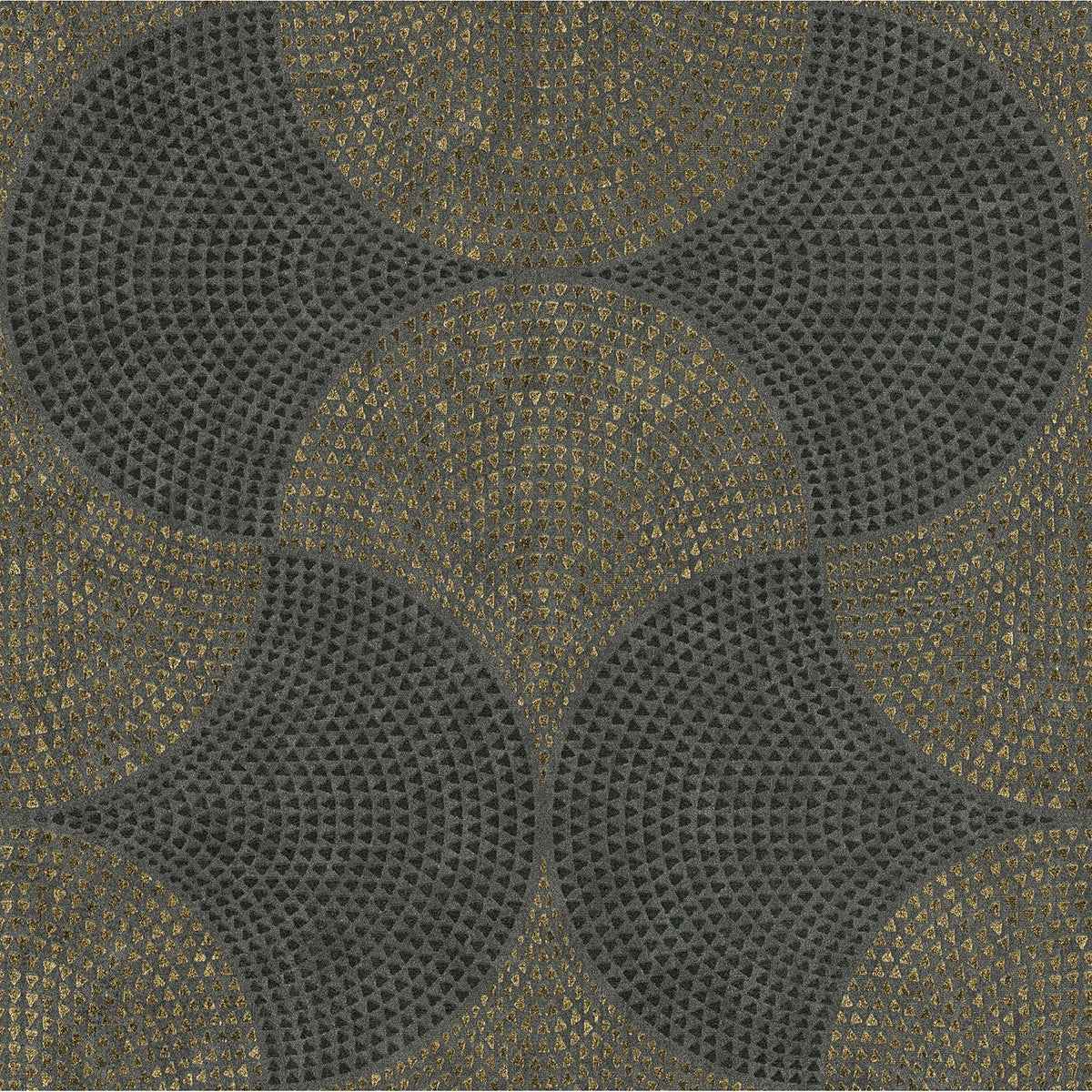 Bel Air Black Fan Wallpaper - York Wallcoverings - 4044-38027-4 - York Wallcoverings Wallpaper