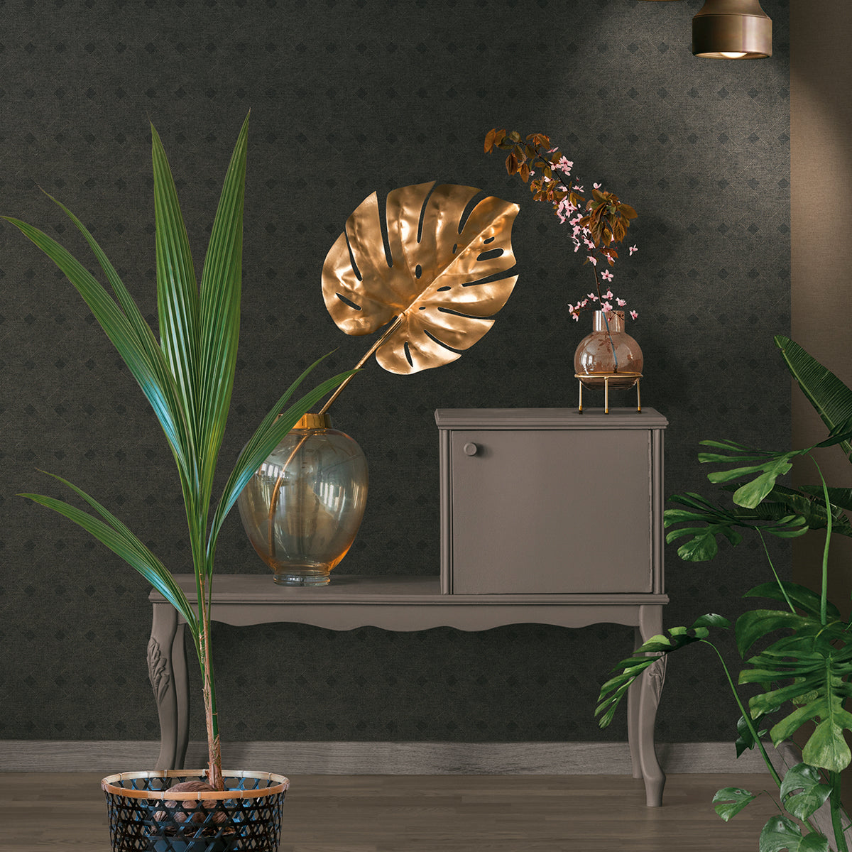 peugot-black-geometric-wallpaper-york-wallcoverings-4044-38029-1 - York Wallpaper Wallpaper