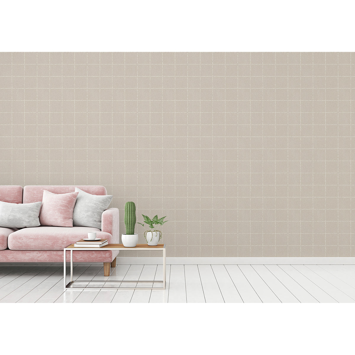 kishi-neutral-tile-wallpaper-york-wallcoverings-4035-37551-4 - York Wallpaper Wallpaper