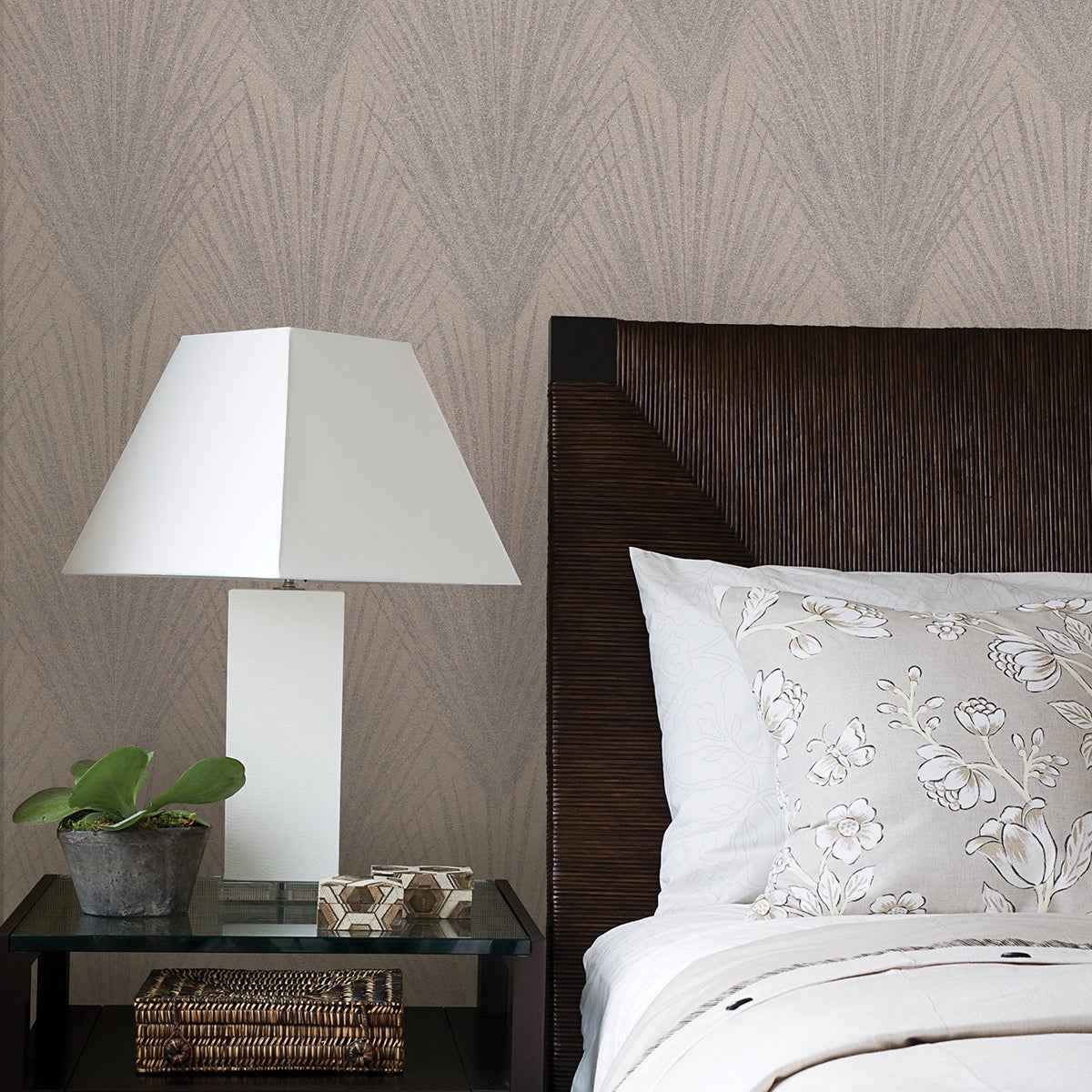 Keina Beige Fronds Wallpaper - York Wallcoverings - 4035-37553-1 - York Wallcoverings Wallpaper